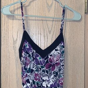 Purple flowered summer dress